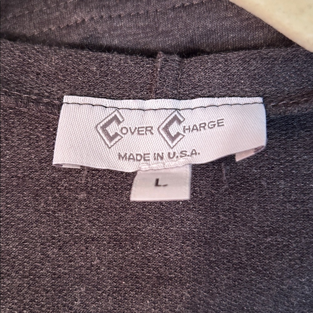 Dark Gray Hooded Lounge Set with Studded Pockets large jacket pants are XL - Picture 4 of 5